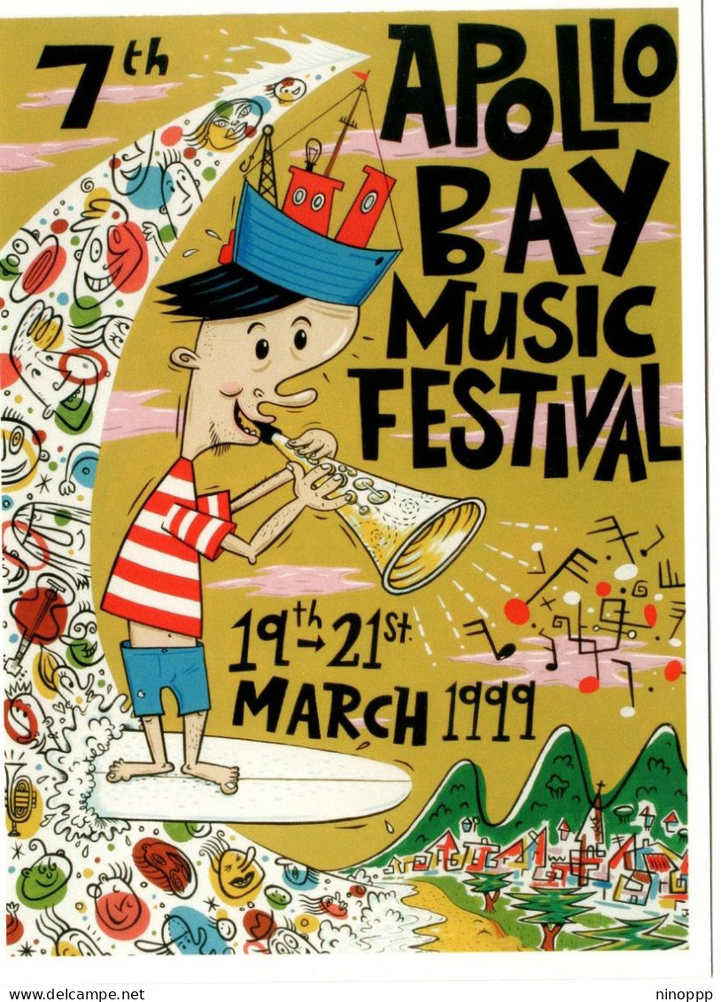 Australia   2006 Rock Posters,Apollo Bay Music Festival 1999, Mint Postcard - Mint Stamps