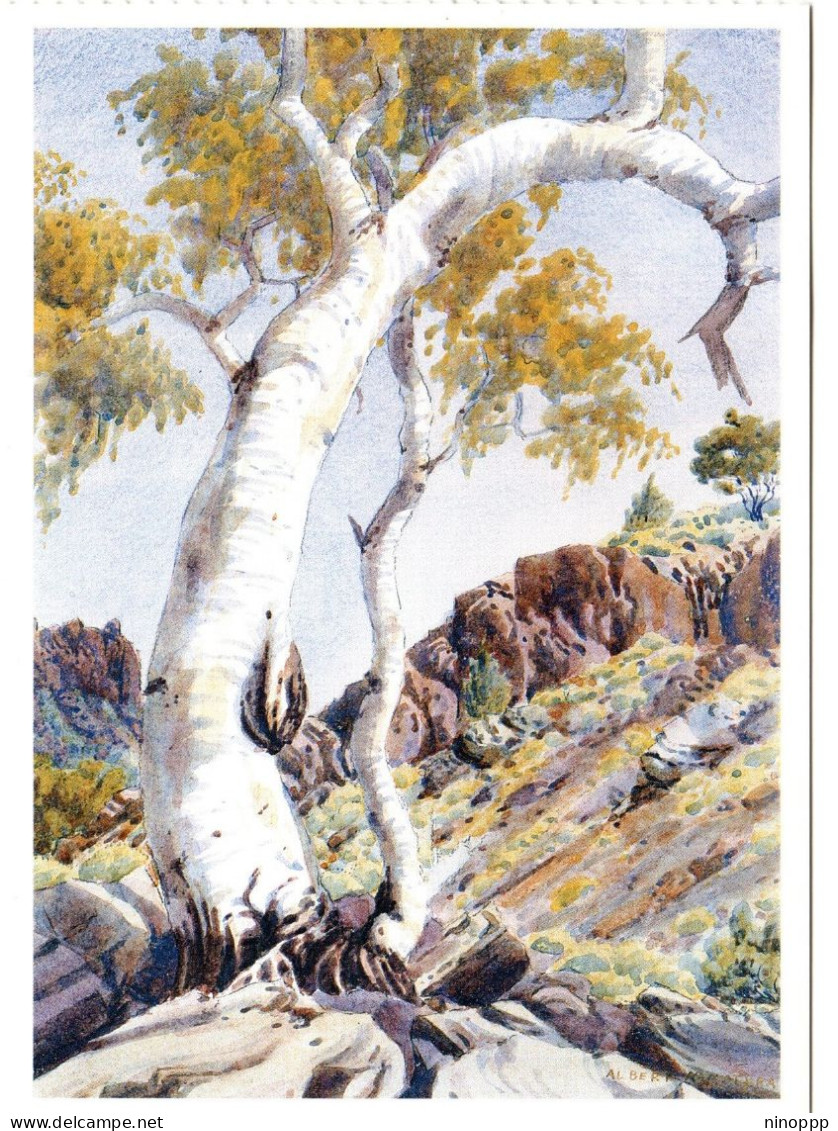 Australia 2002 Albert Namatjira Mint Postcard,Ghost Gum - Mint Stamps