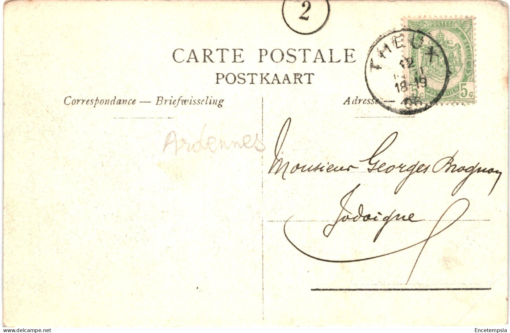 CPA Carte Postale Belgique Franchimont Entrée Des Ruines Du Château 1906  VM73919 - Philippeville