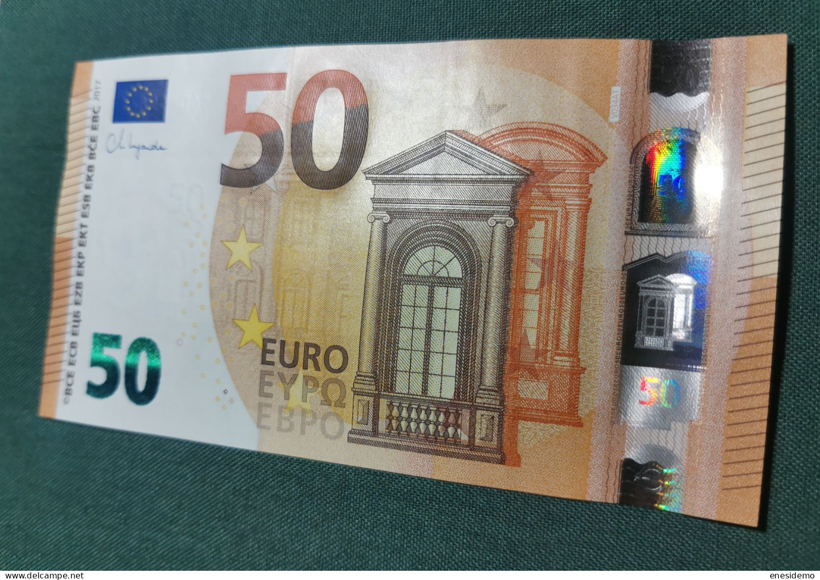 50 EURO SPAIN 2017 LAGARDE V034A1 VD SC FDS UNC. PERFECT - 50 Euro