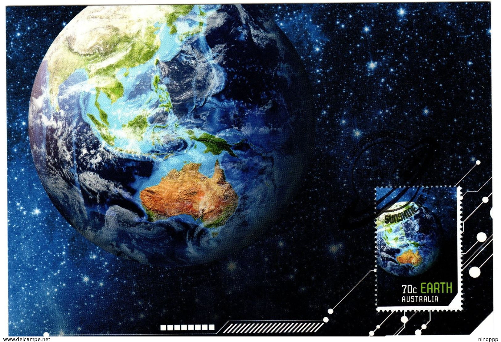 Australia 2015  Our Solar System, Earth ,maximum Card - Mint Stamps