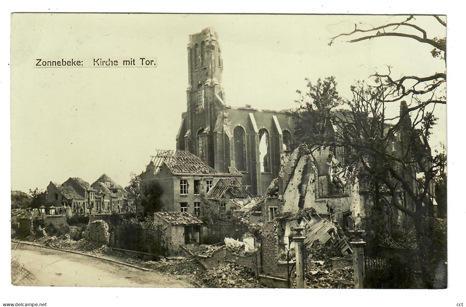 Zonnebeke   Kirche Mit Tor - Zonnebeke