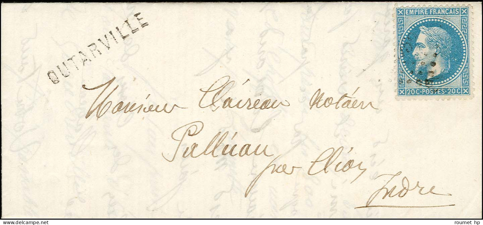 PC Du GC 2759 / N° 29 Griffe Provisoire OUTARVILLE (manque De Càd) Sur Lettre Pour Palluau, Càd D’arrivée 1 MAI 71. - R. - 1863-1870 Napoleon III Gelauwerd