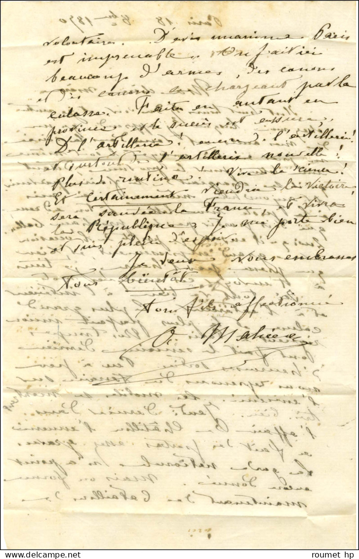 Lettre Avec Texte Daté De Paris Le 18 Octobre 1870 Pour Château-Gontier, Au Recto GC 3179 / N° 29 Càd T 17 ROCROI (7) 19 - Guerra De 1870