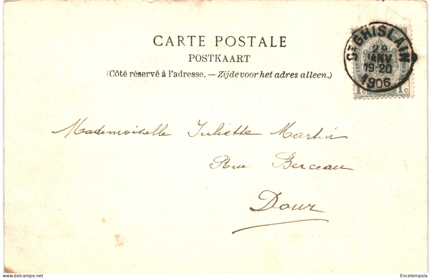 CPA Carte Postale Belgique Saint-Ghislain  Le Couvent Et La Haine 1906 VM73923ok - Saint-Ghislain