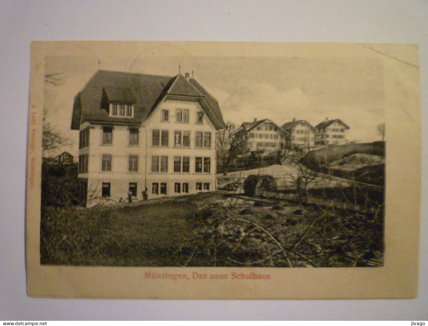 2023 - 2946  MÜNSINGEN  :  Das Neue SCHULHAUS   1907   XXX - Münsingen