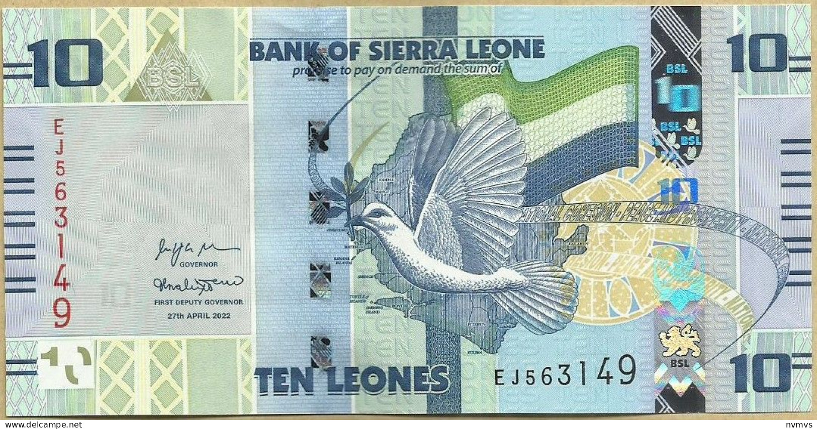 Sera Leoa - 10 Leones 2022 - Sierra Leone