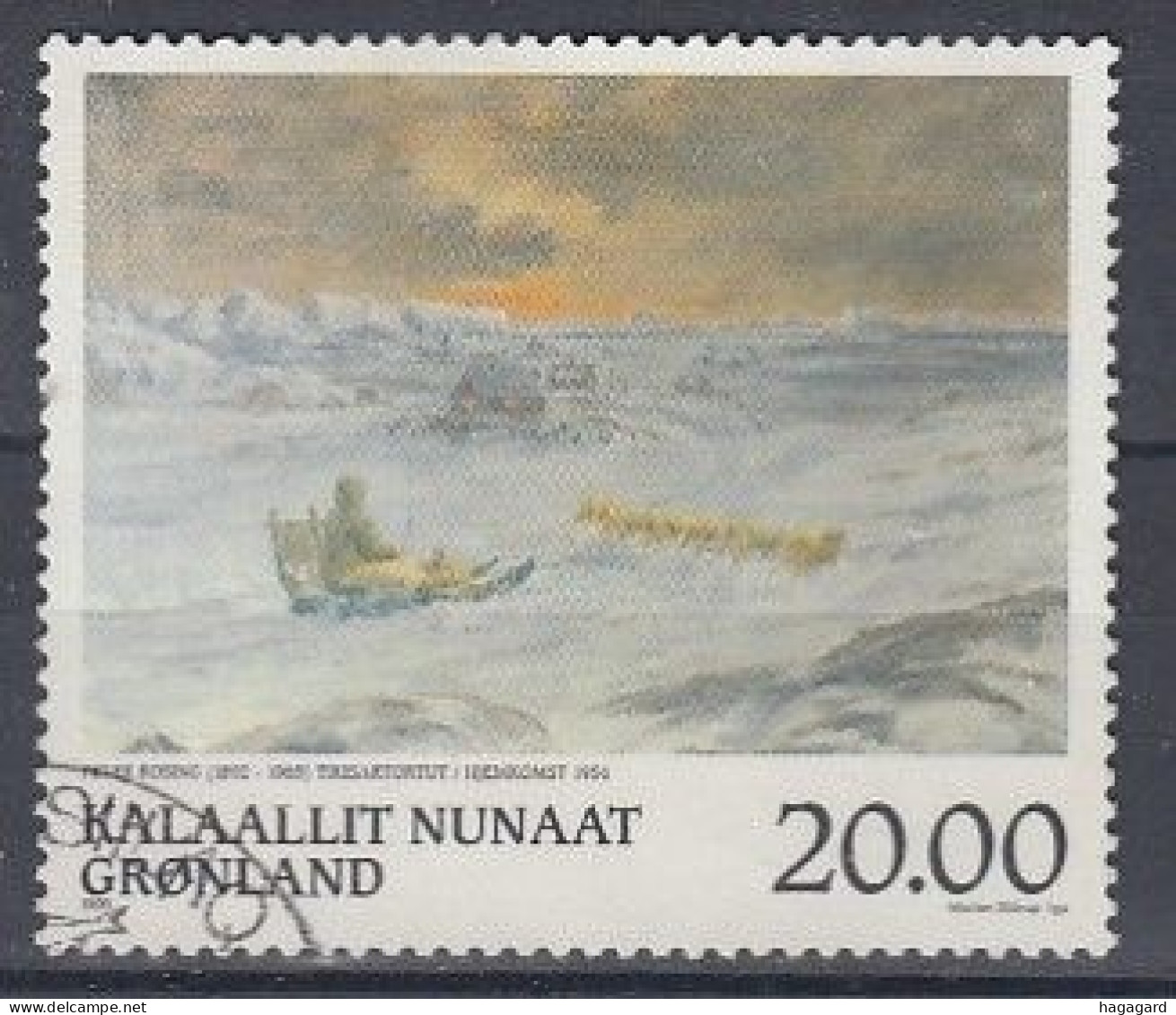 Greenland 1999. Painting By Rosing. Michel 337. Used - Gebraucht