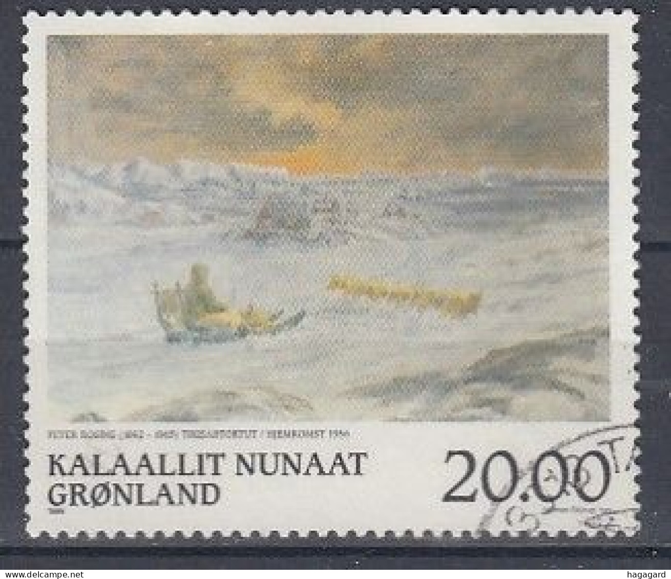 Greenland 1999. Painting By Rosing. Michel 337. Used - Gebraucht