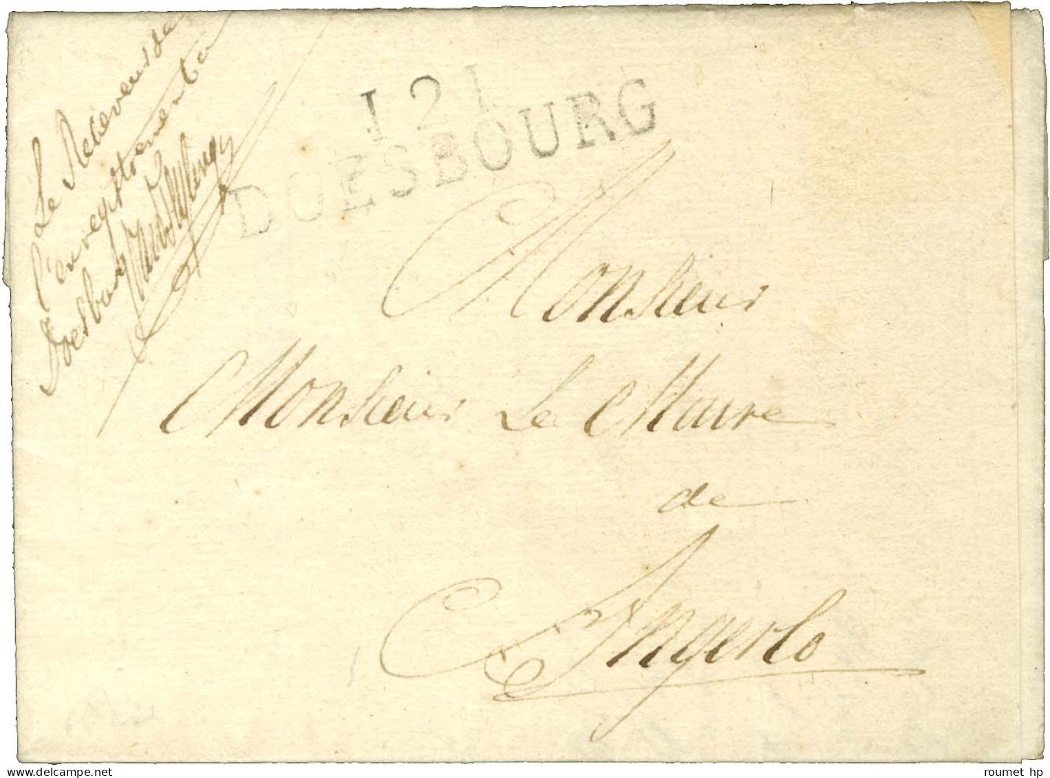 121 / DOESBOURG Sur Lettre En Franchise. 1812. - TB. - 1792-1815: Veroverde Departementen