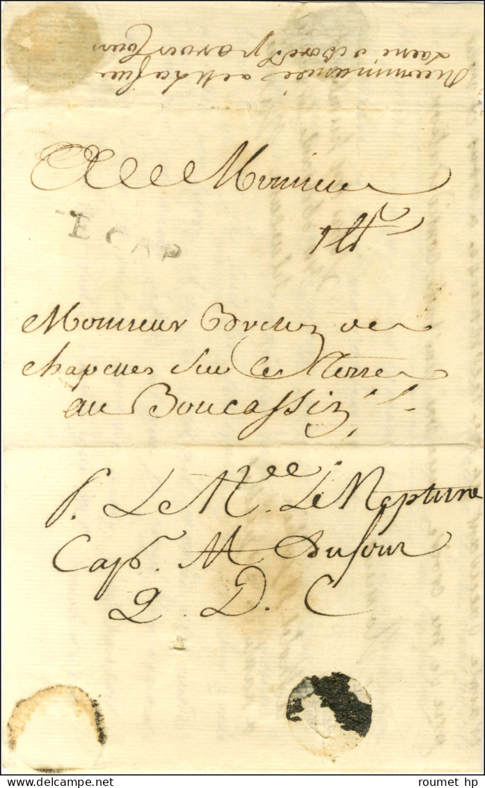 Lettre Avec Très Bon Texte Historique Daté De Nantes Le 20 Juillet Pour Boucassin. Au Verso, Mention Manuscrite D'achemi - Other & Unclassified