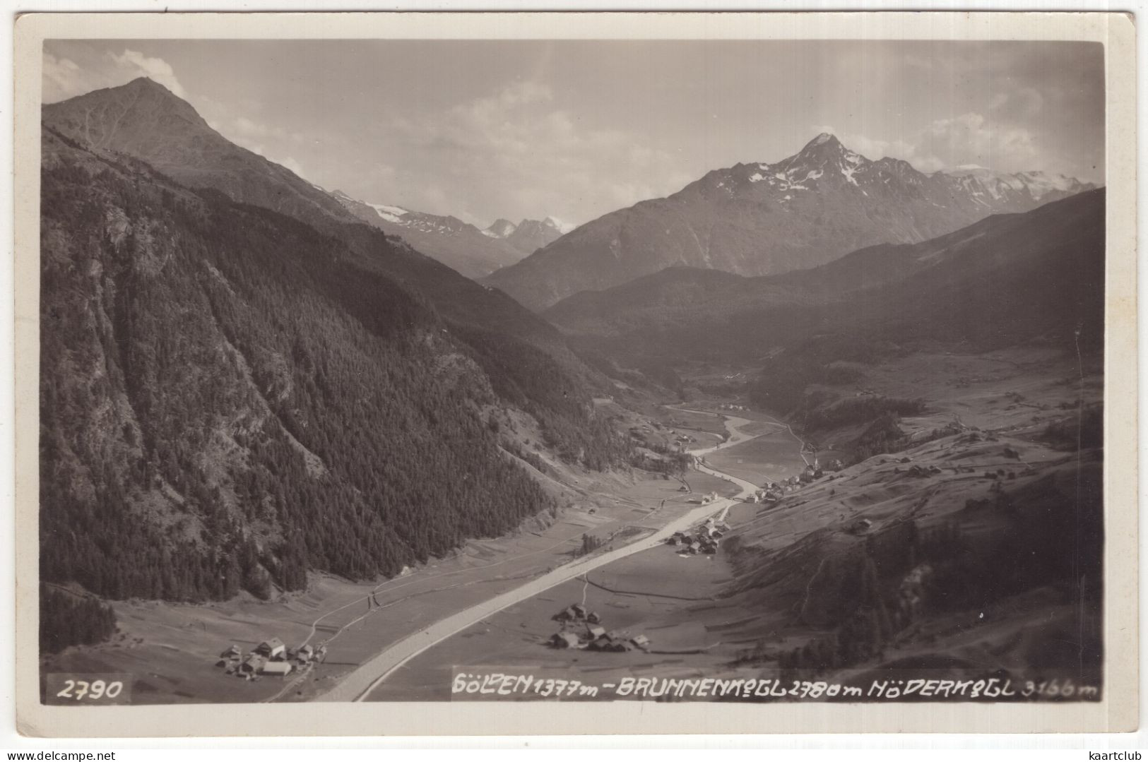 Sölden 1377 M - Brunnenkogl 2780 M Höderkogl 3166 M - (Tirol, Österreich/Austria) - 1935 - Sölden