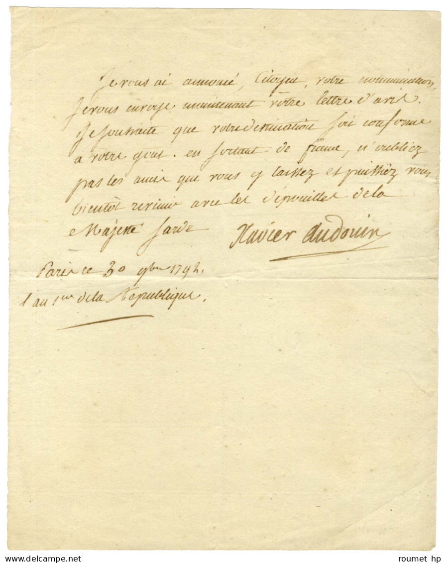 AUDOIN François Xavier (1766-1837), Magistrat Et Homme Politique. - Autres & Non Classés