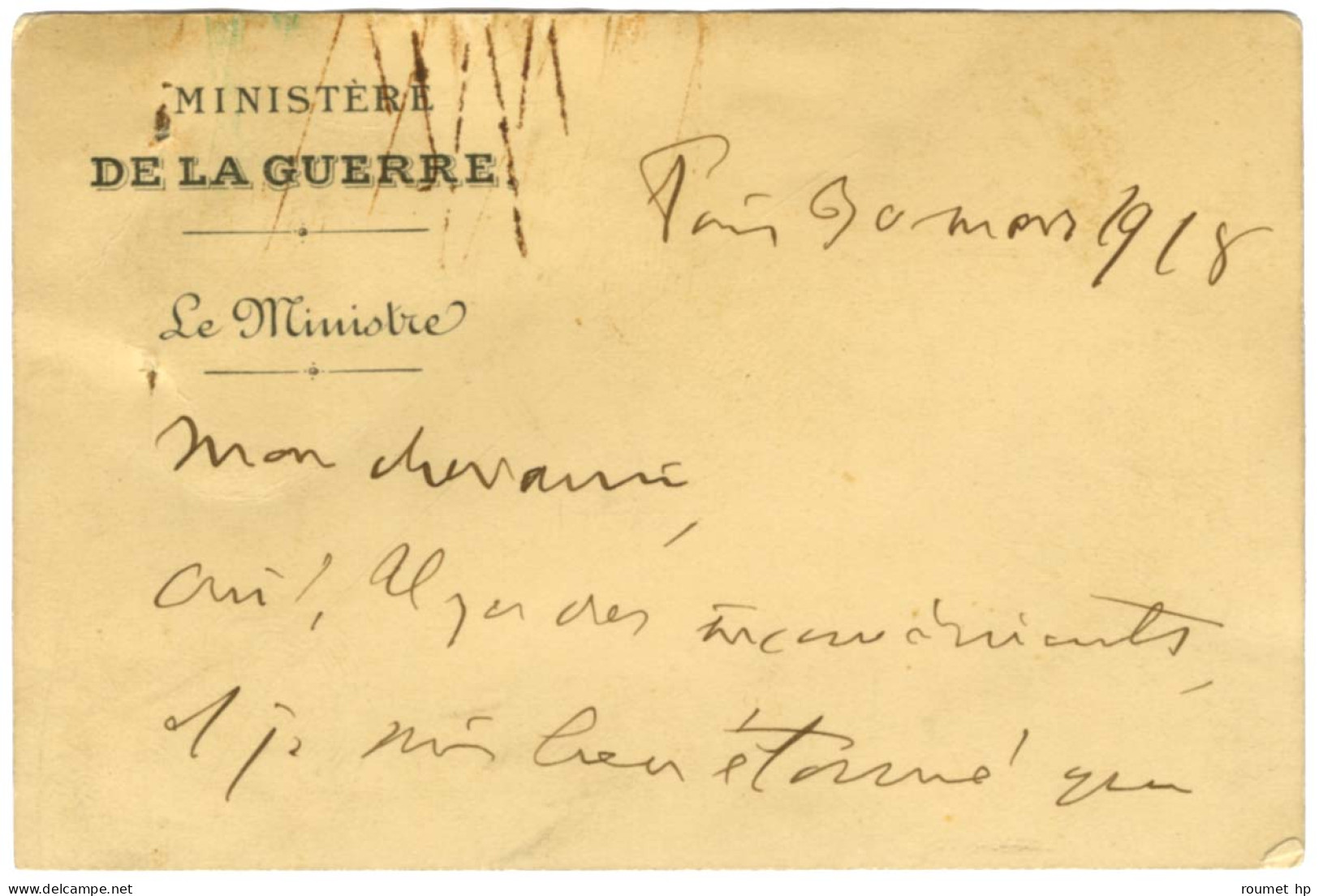 CLEMENCEAU Georges (1841-1929), Homme Politique. - Autres & Non Classés