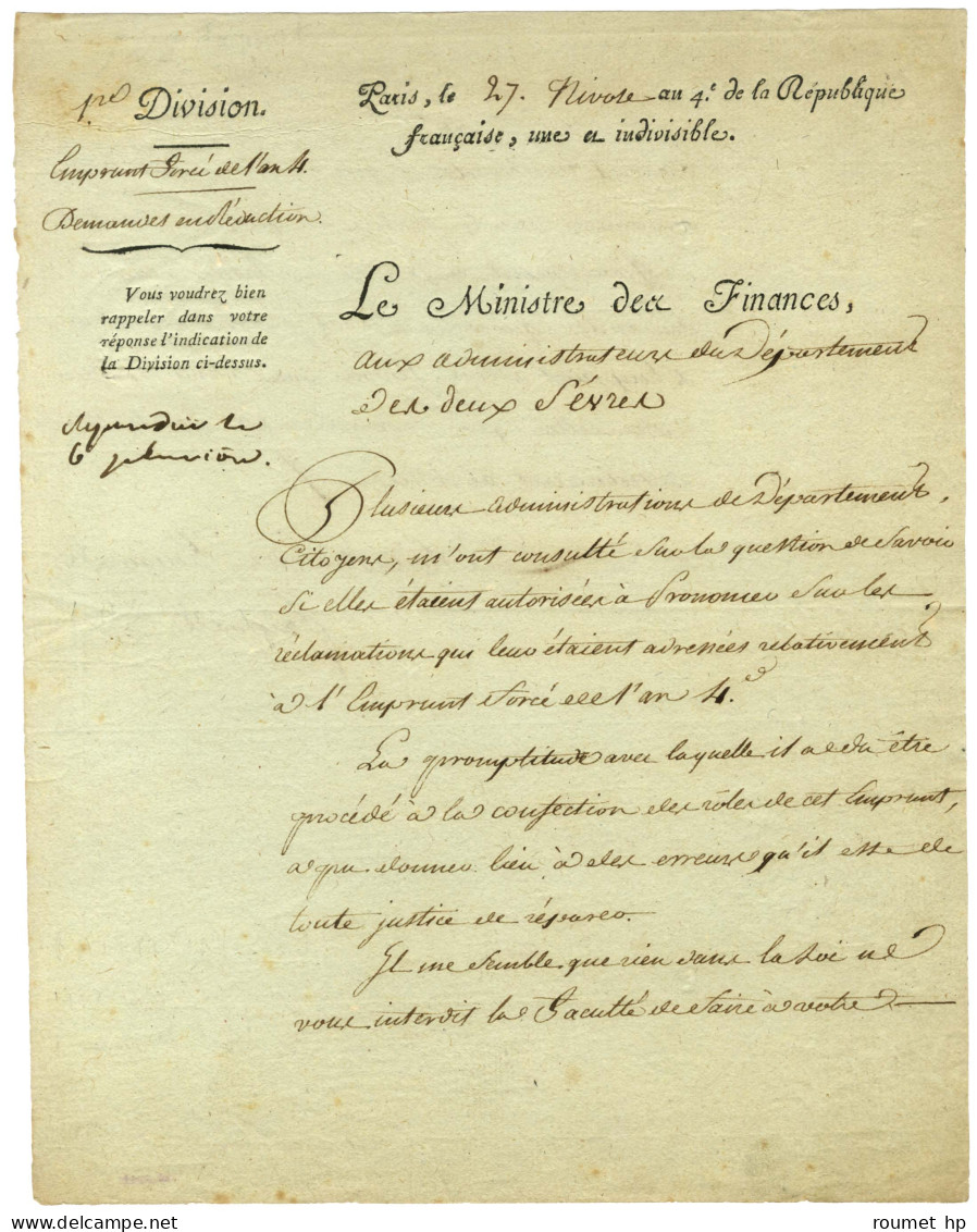 FAIPOULT Guillaume-Charles (1752-1817), Ministre Des Finances. - Sonstige & Ohne Zuordnung