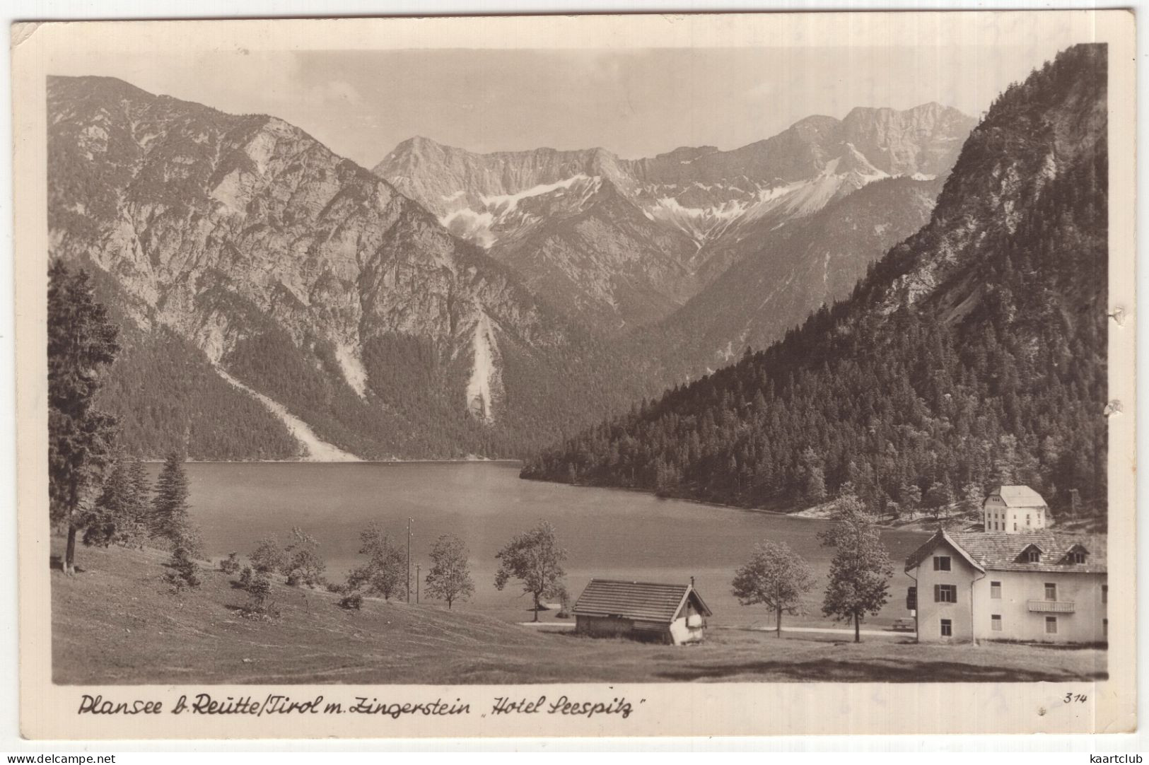 Plansee & Reutte / Tirol M Zingerstein, Hotel 'Seespitz'   - (Tirol, Österreich/Austria) - 1952 - Reutte