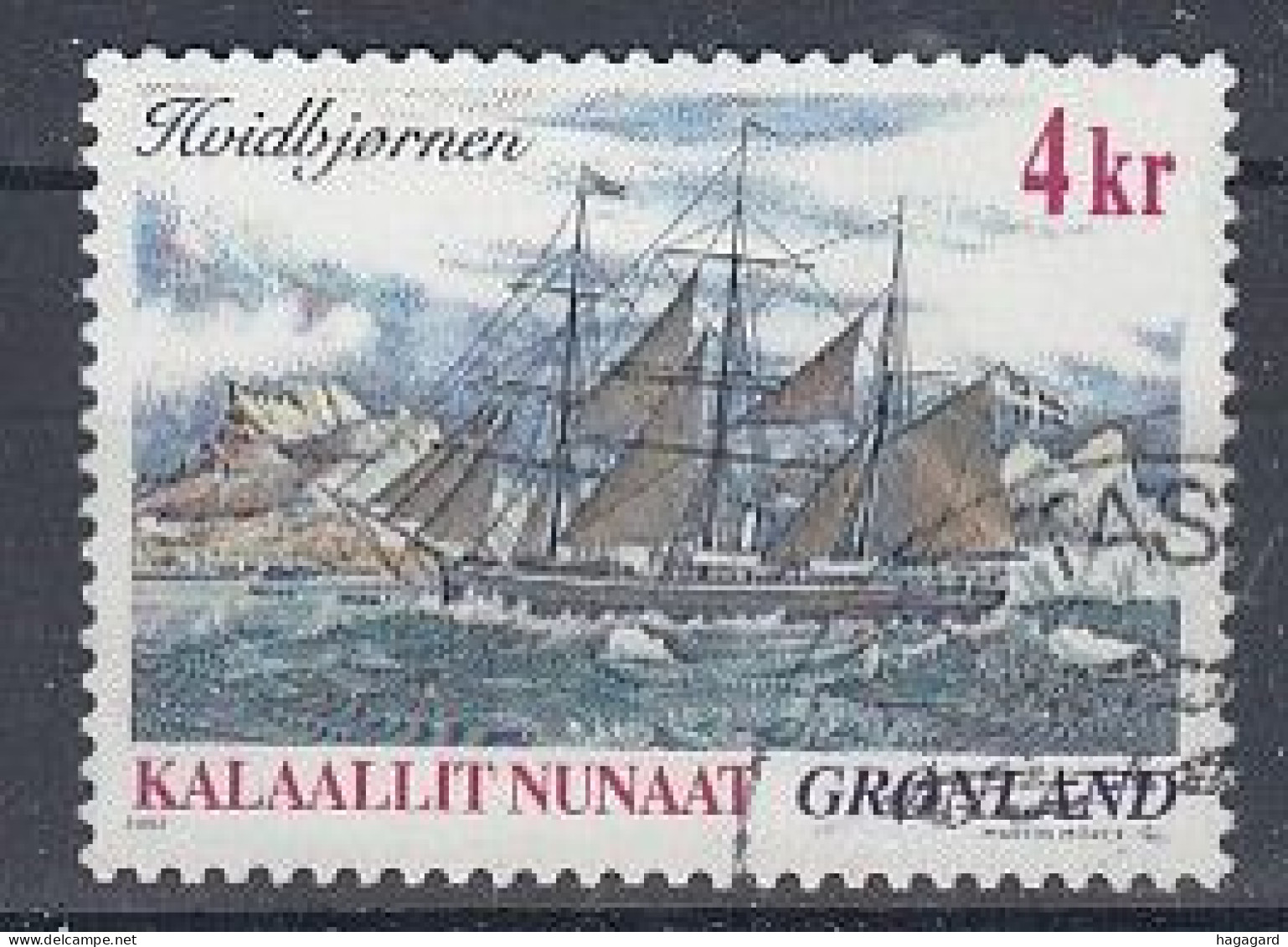 Greenland 2002. Sailship. Michel 382. Used - Gebraucht