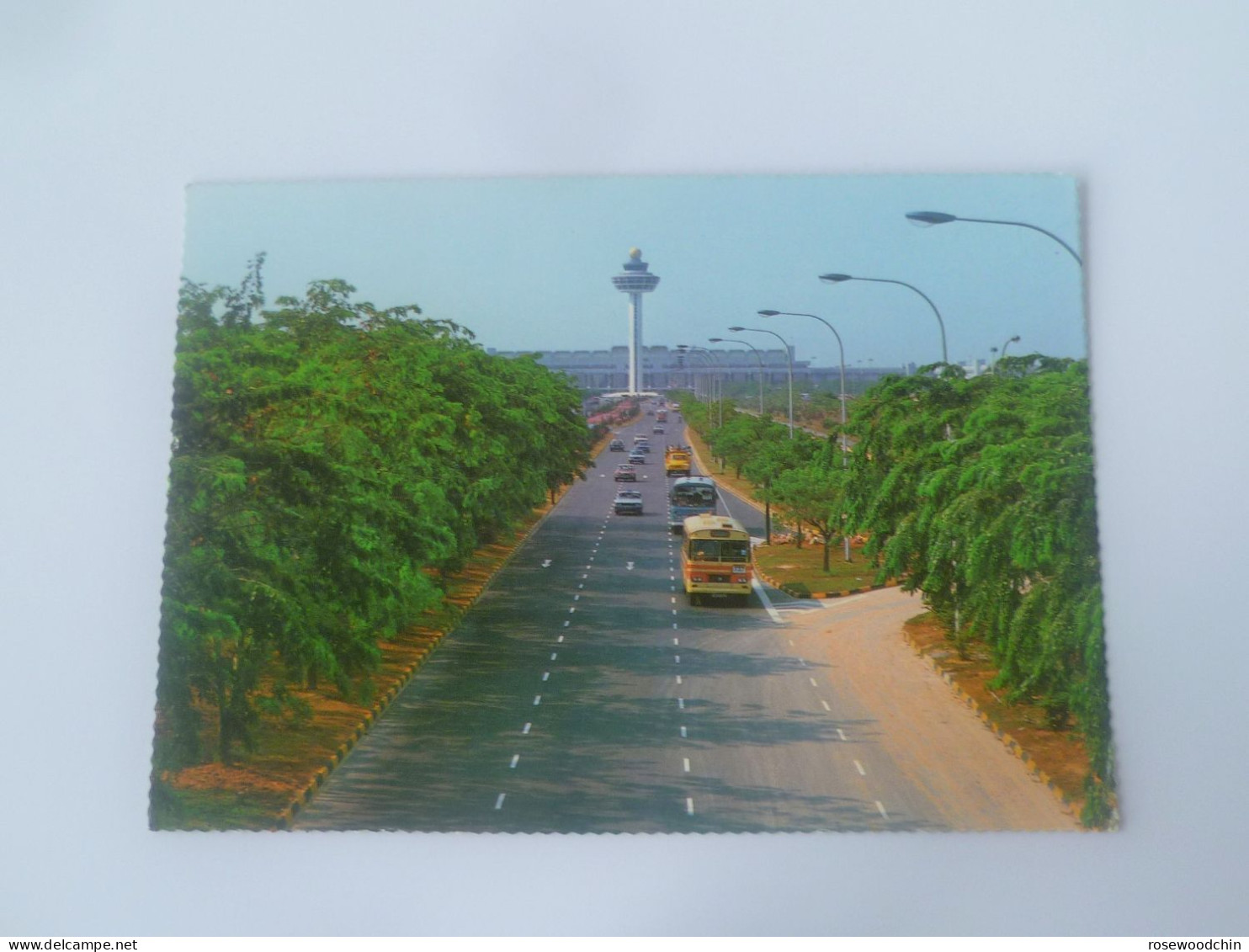 Original Vintage Postcard - Singapore  Changi Airport Boulevard (#2327B) - Singapour