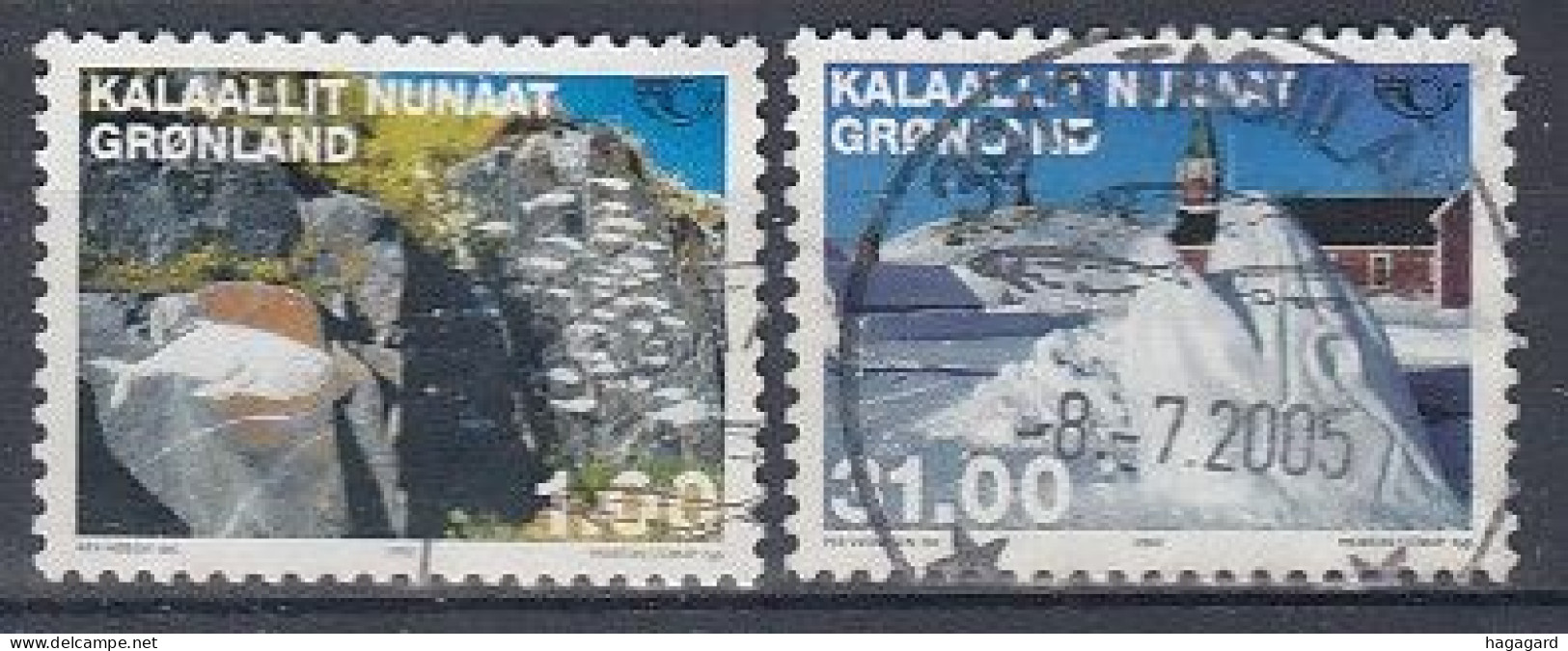 Greenland 2002. NORDEN. Michel 376-77. Used - Used Stamps