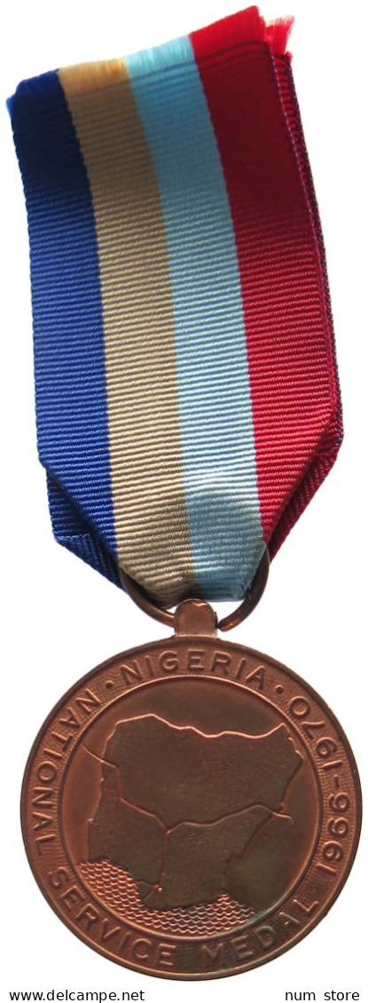 NIGERIA ORDEN 1966-1970 NIGERIA, FEDERAL REPUBLIC. A NATIONAL SERVICE MEDAL 1966-1970 #MA 020410 - Nigeria