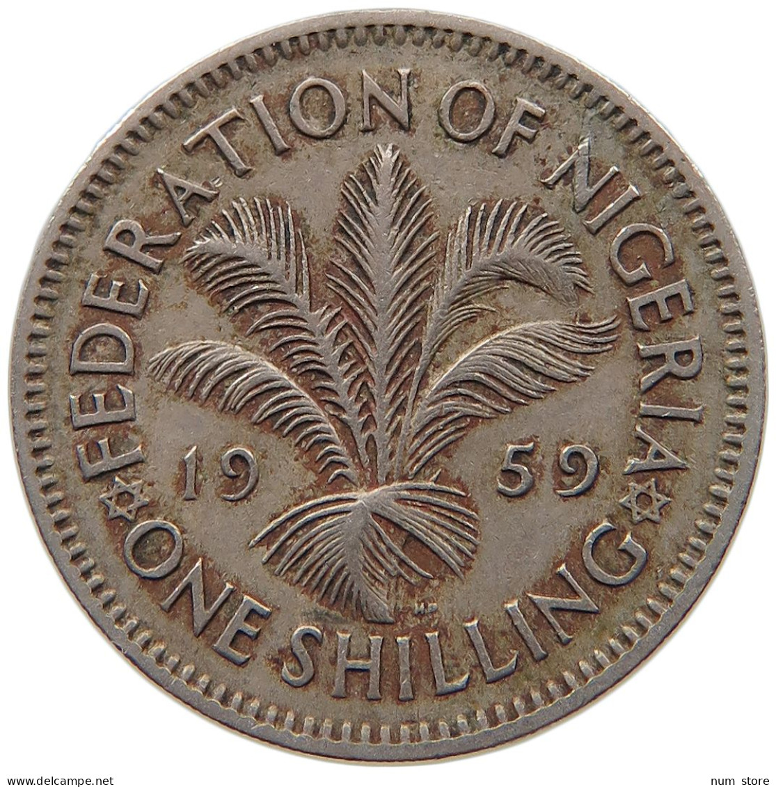 NIGERIA SHILLING 1959 ELIZABETH II. (1952-2022) #MA 067435 - Nigeria