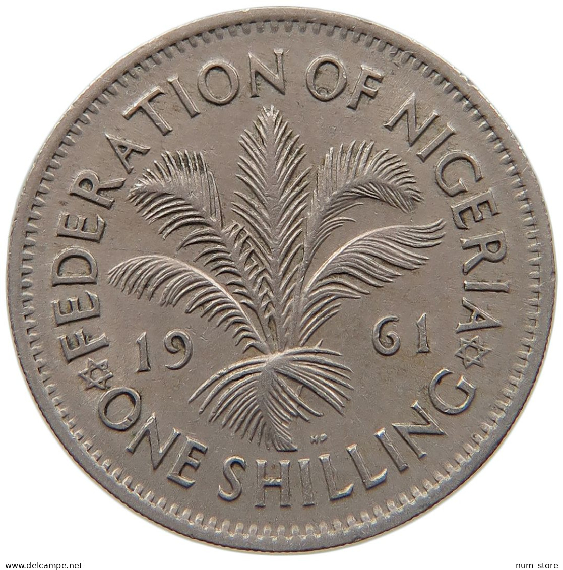 NIGERIA SHILLING 1961 ELIZABETH II. (1952-2022) #MA 067434 - Nigeria