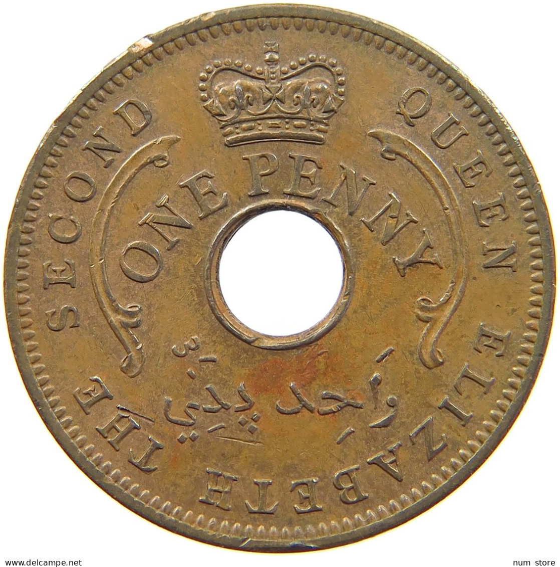 NIGERIA PENNY 1959 ELIZABETH II. (1952-2022) #MA 067432 - Nigeria