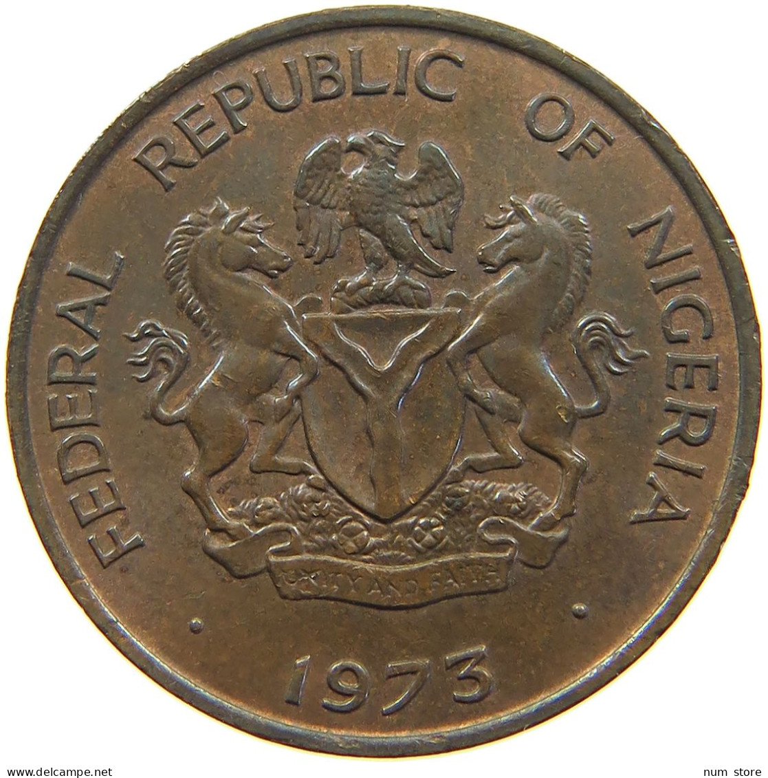 NIGERIA KOBO 1973  #MA 067433 - Nigeria