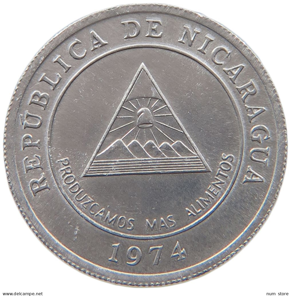 NICARAGUA 5 CENTAVOS 1974  #MA 063172 - Nicaragua