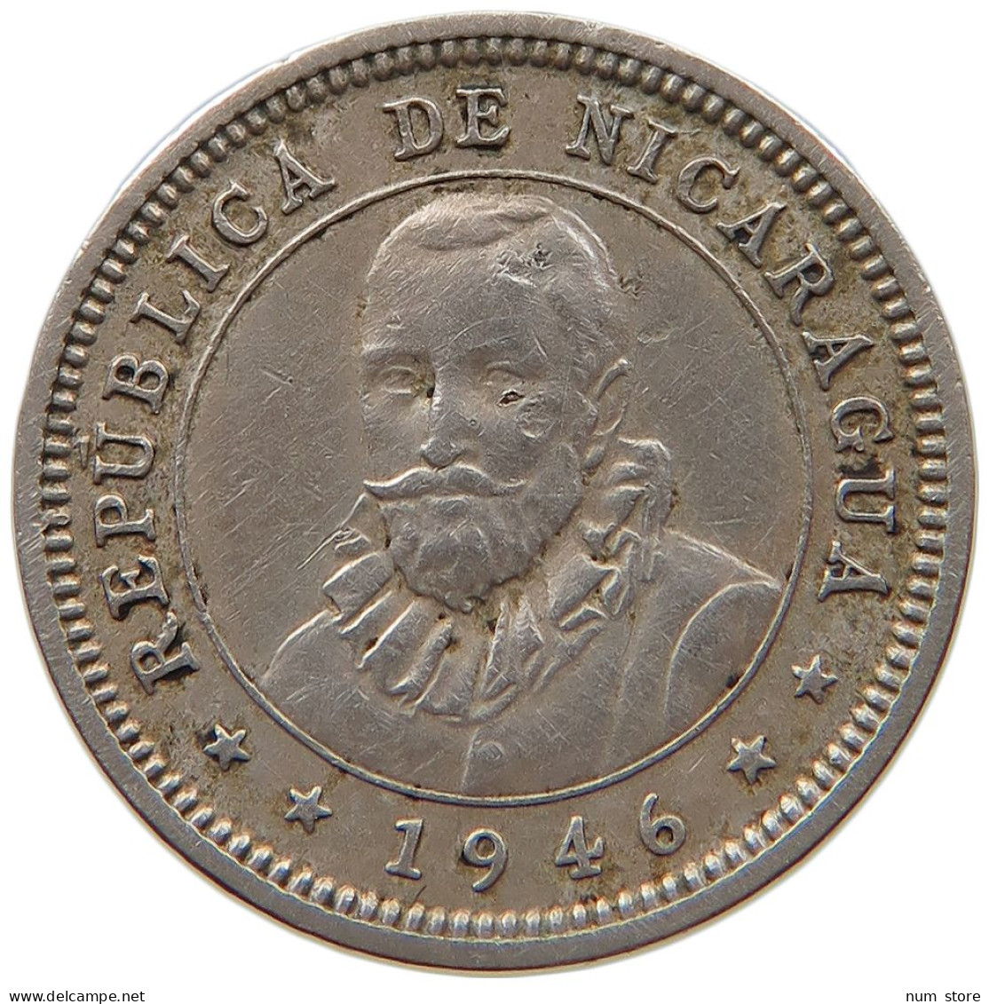 NICARAGUA 5 CENTAVOS 1946  #MA 063171 - Nicaragua