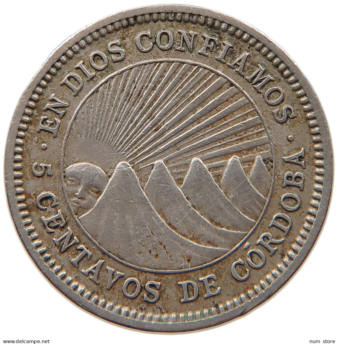 NICARAGUA 5 CENTAVOS 1946  #MA 063171 - Nicaragua