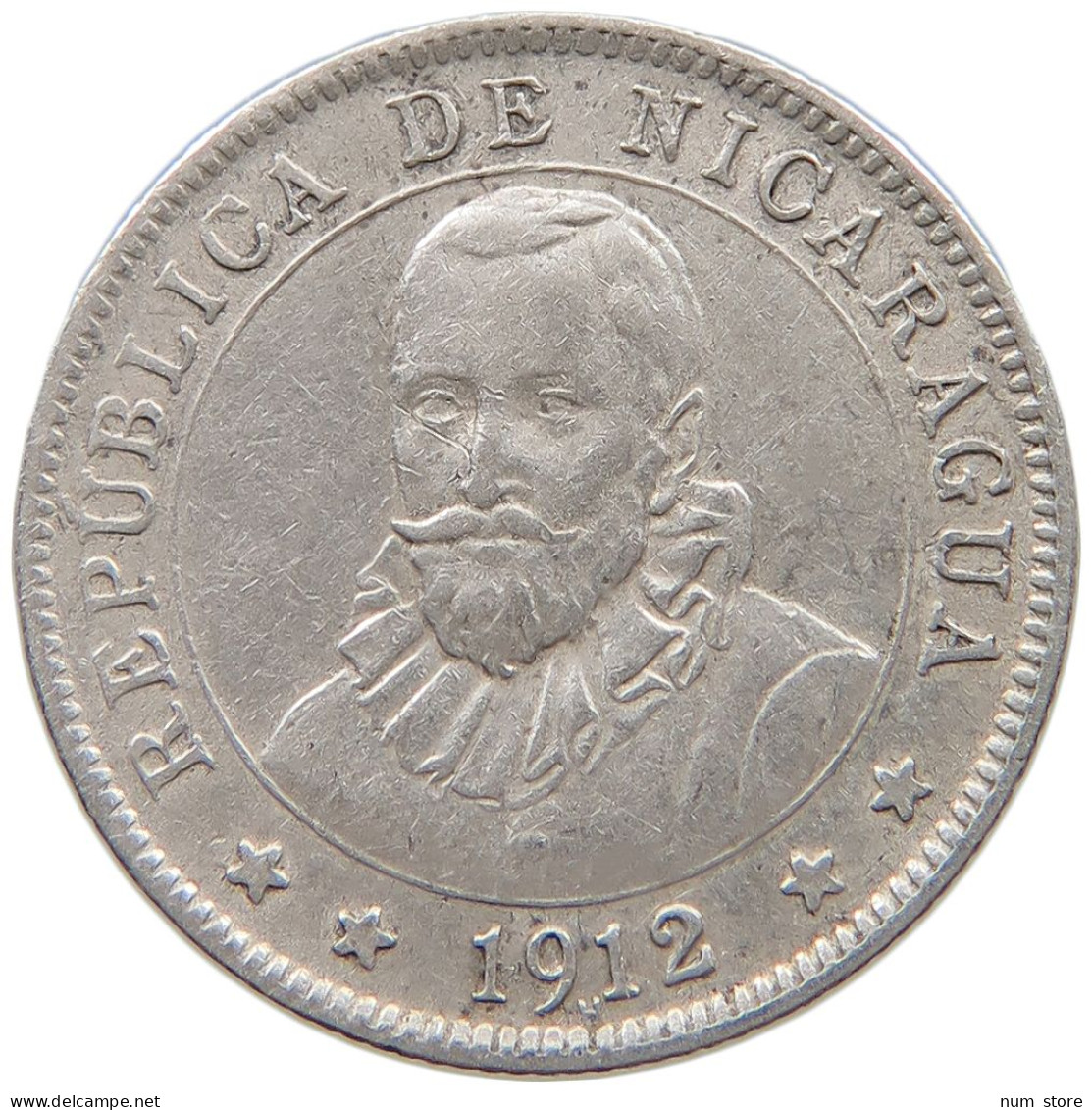 NICARAGUA 10 CENTAVOS 1912 H  #MA 026022 - Nicaragua