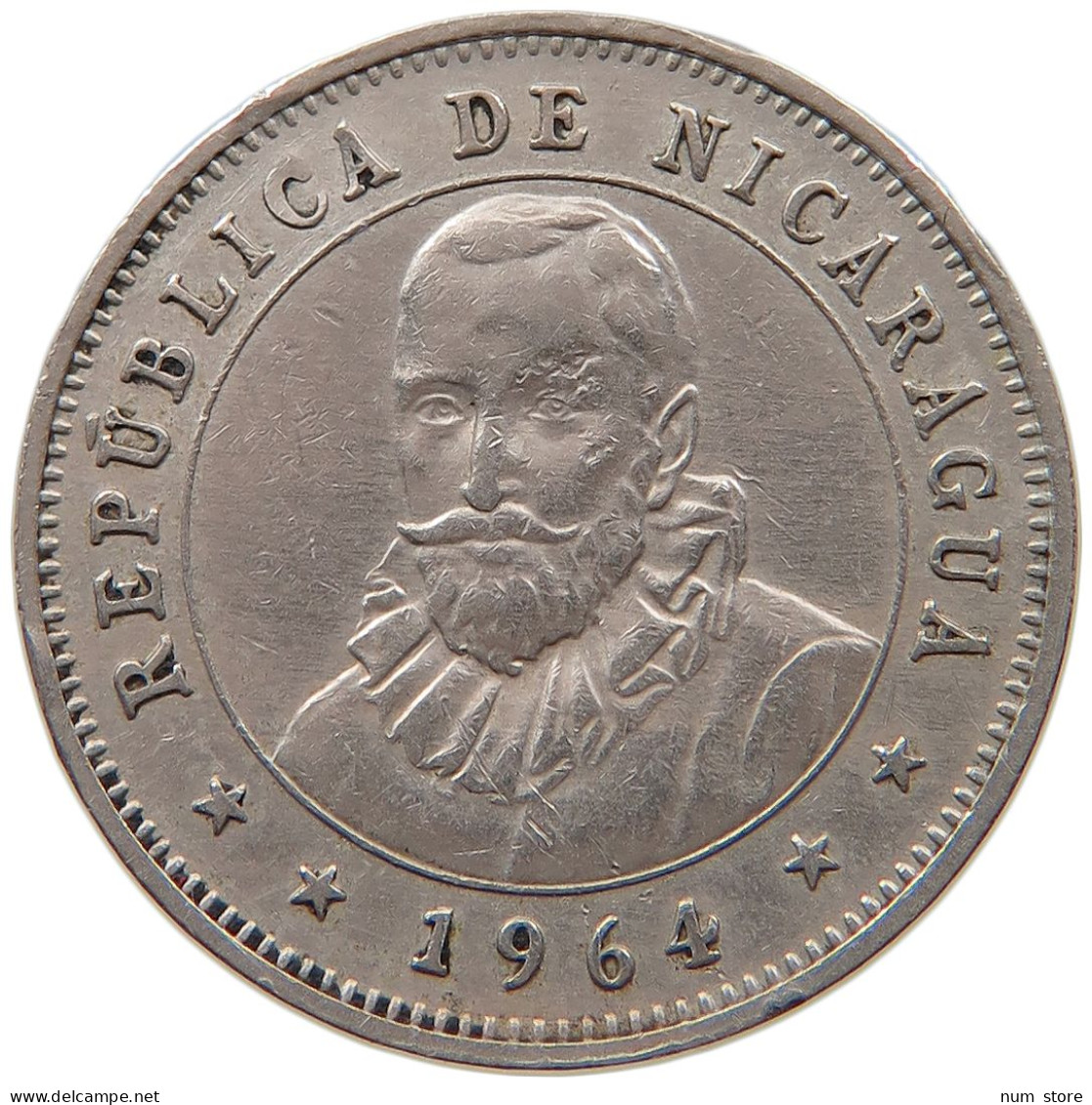 NICARAGUA 25 CENTAVOS 1964  #MA 063169 - Nicaragua