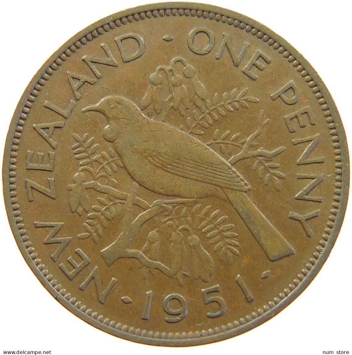 NEW ZEALAND PENNY 1951 GEORGE VI. (1936-1952) #MA 066528 - Nouvelle-Zélande