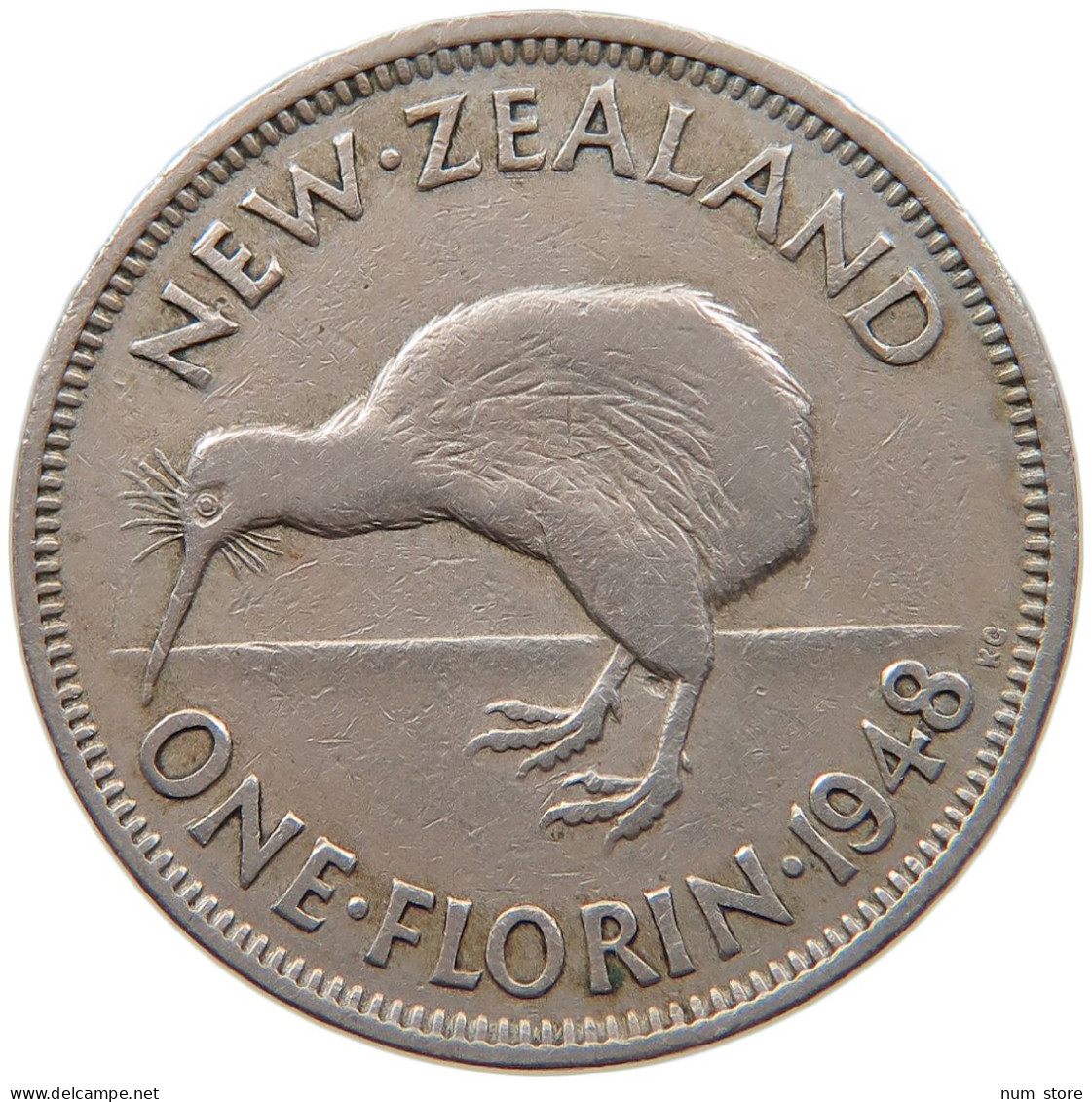 NEW ZEALAND FLORIN 1948 GEORGE VI. (1936-1952) #MA 066526 - Nouvelle-Zélande