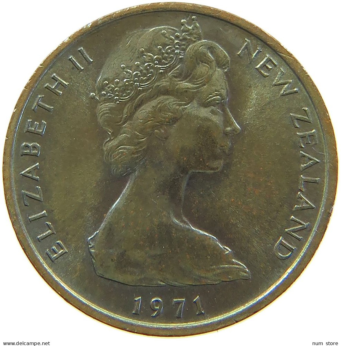 NEW ZEALAND CENT 1971 ELIZABETH II. (1952-2022) #MA 066534 - Nouvelle-Zélande