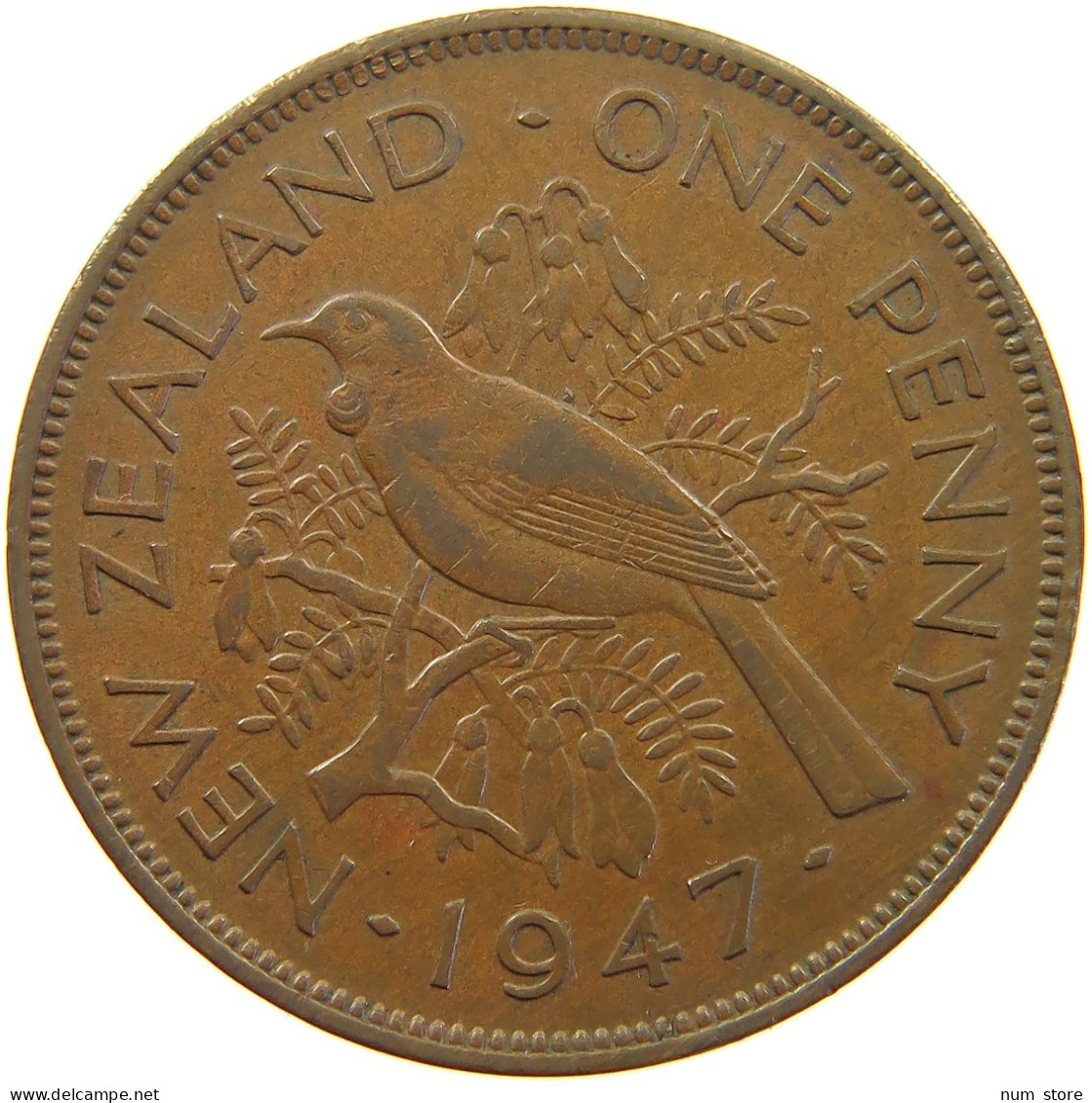 NEW ZEALAND PENNY 1947 GEORGE VI. (1936-1952) #MA 066529 - Nouvelle-Zélande