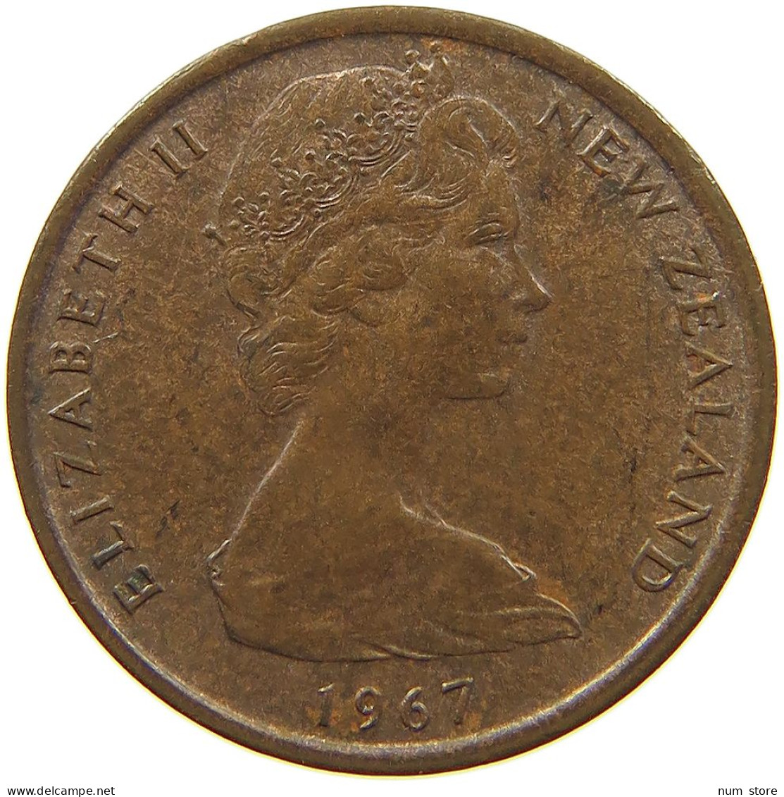 NEW ZEALAND CENT 1967 ELIZABETH II. (1952-2022) #MA 067872 - Nouvelle-Zélande