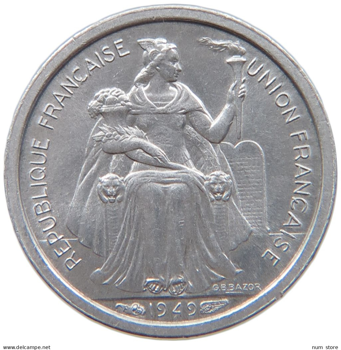 NEW CALEDONIA 50 CENTIMES 1949  #MA 065789 - Nouvelle-Calédonie