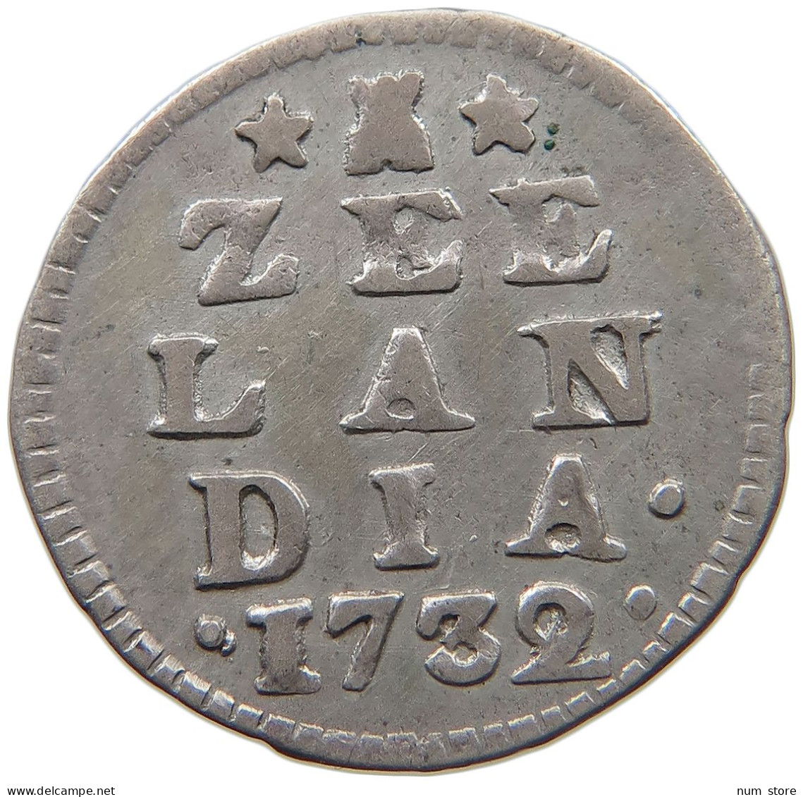 NETHERLANDS ZEELAND 2 STUIVERS 1732  #MA 024293 - Monnaies Provinciales