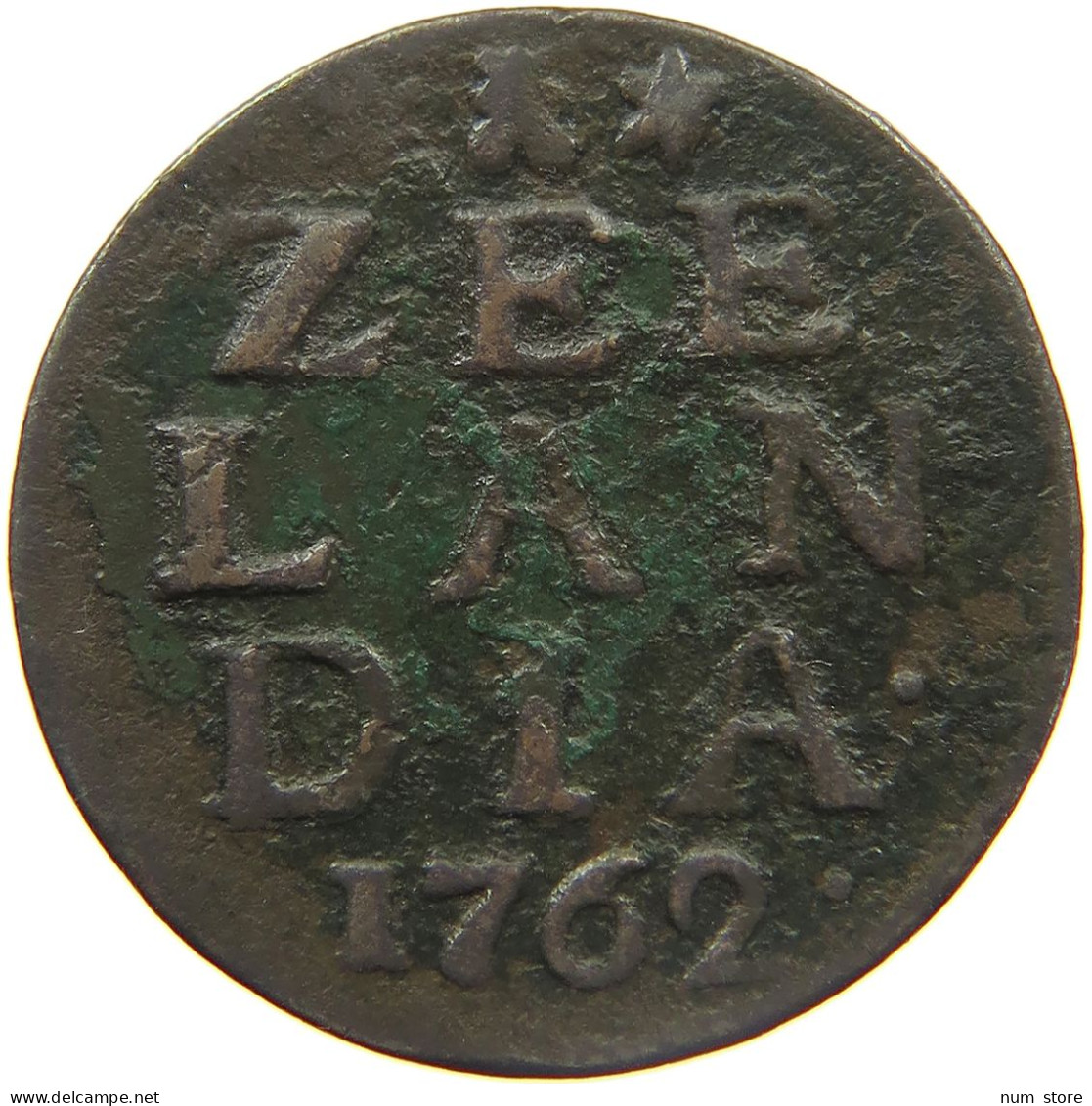 NETHERLANDS ZEELAND DUIT 1762  #MA 024279 - Monete Provinciali