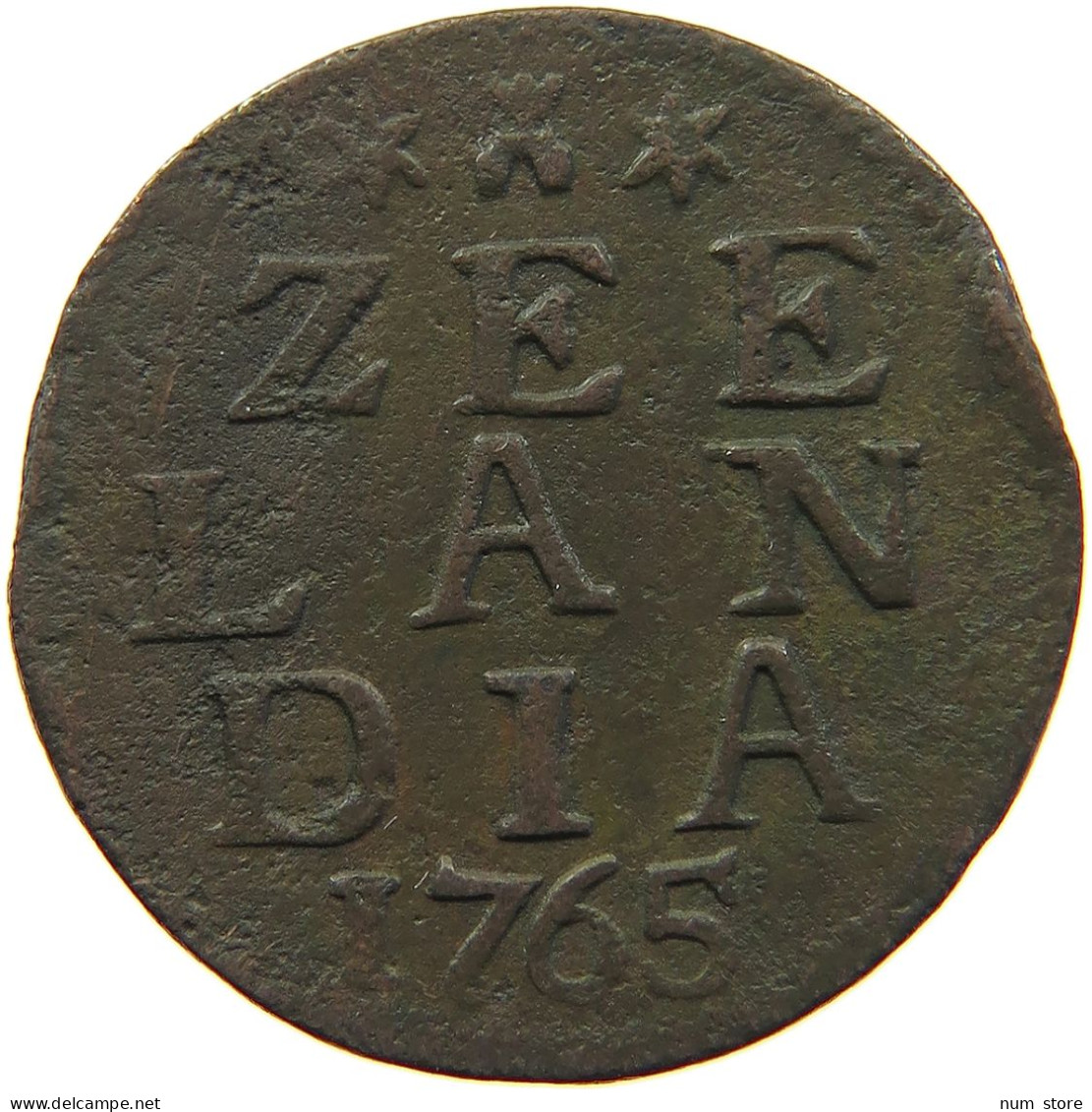 NETHERLANDS ZEELAND DUIT 1765  #MA 067809 - Monedas Provinciales