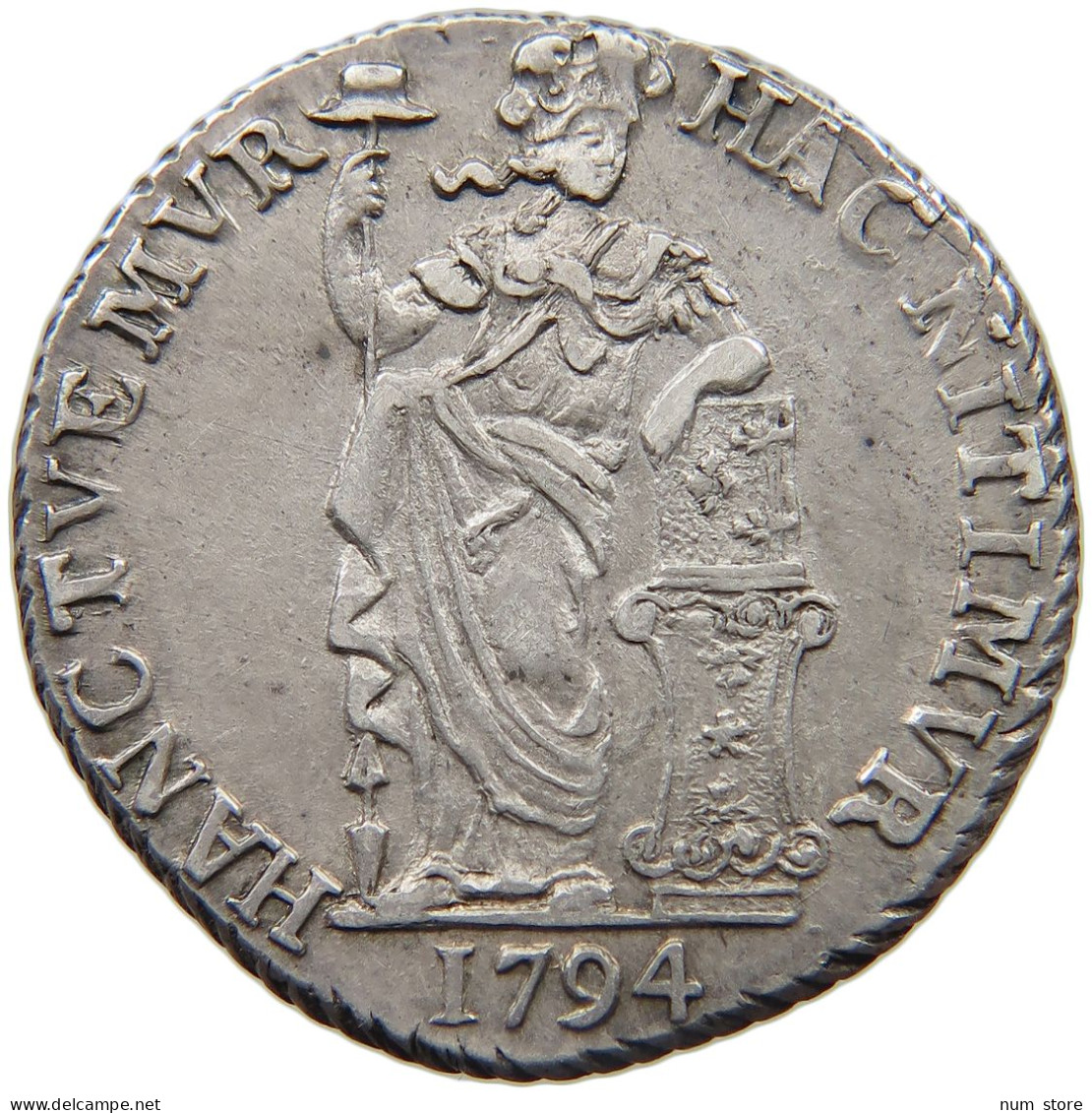 NETHERLANDS WEST FRIESLAND GULDEN 1794  #MA 024288 - Provinzen