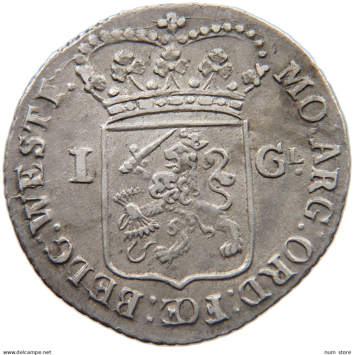 NETHERLANDS WEST FRIESLAND GULDEN 1794  #MA 024288 - Monnaies Provinciales