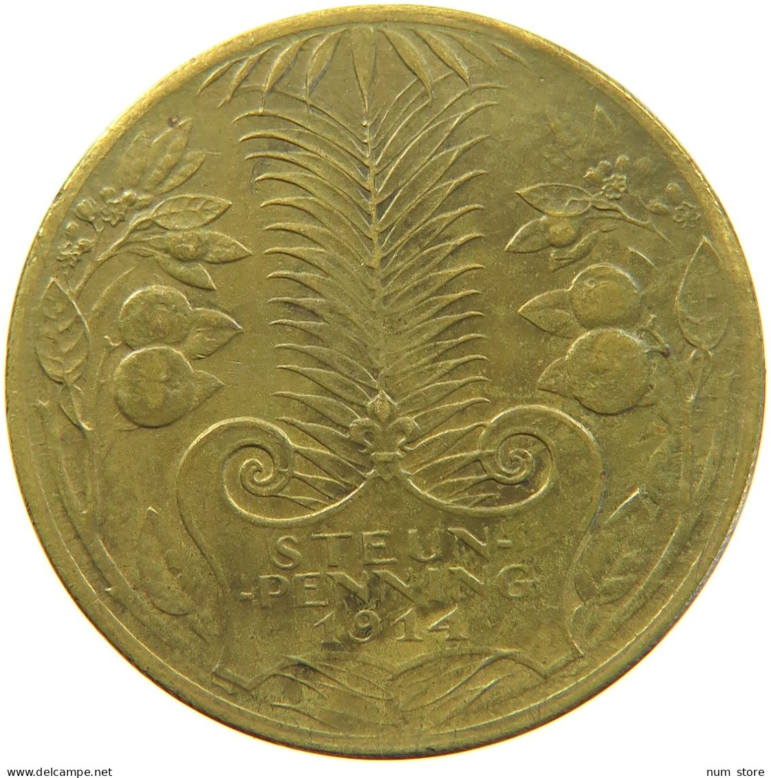 NETHERLANDS STEUNPENNING 1914 NETHERLANDS SUPORT TOKEN FOR THE BELGIUM. WORLD WAR 1 1914 #MA 067890 - Provinciale Munten