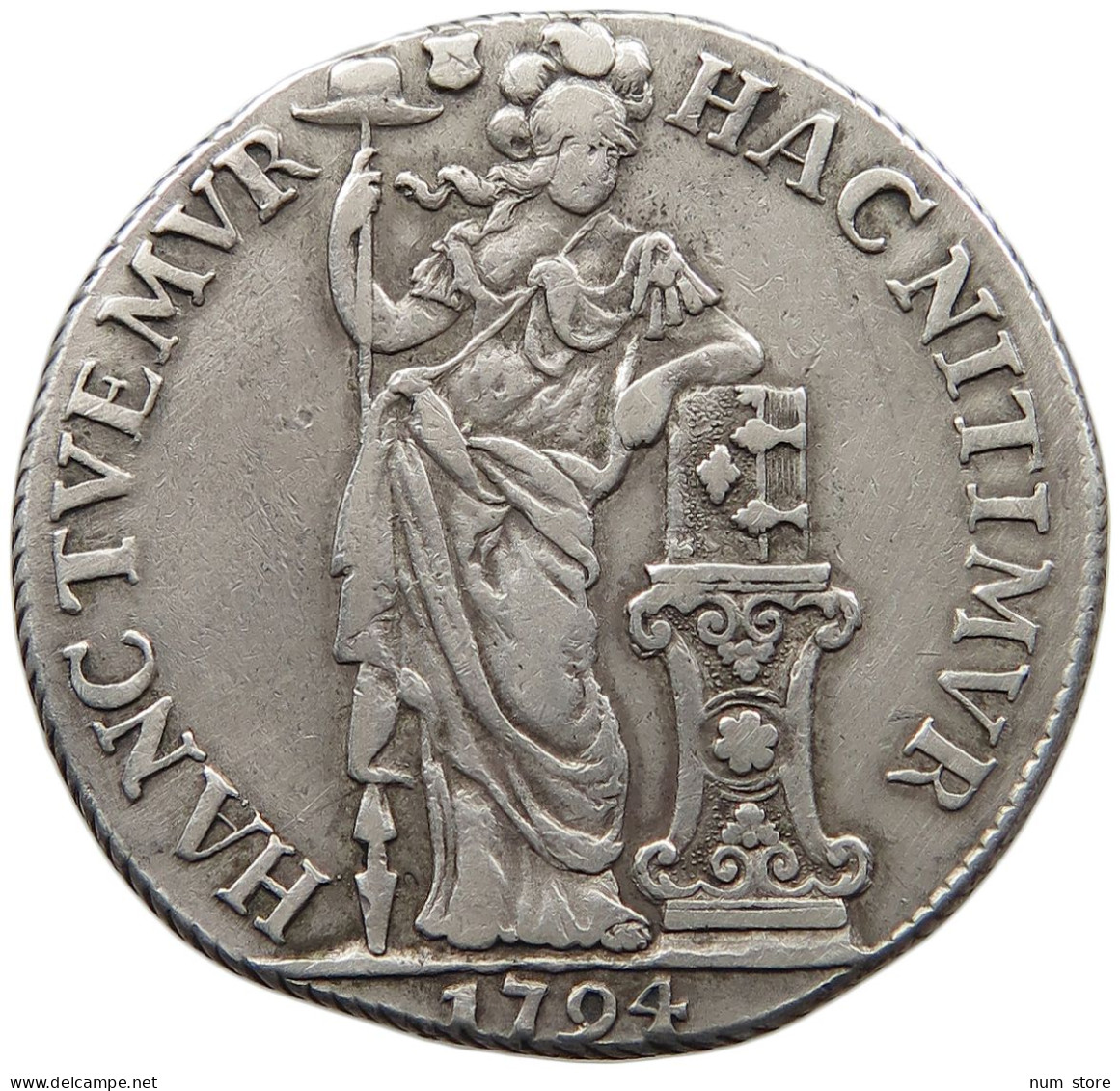 NETHERLANDS UTRECHT 3 GULDEN 1794  #MA 024287 - Provincial Coinage