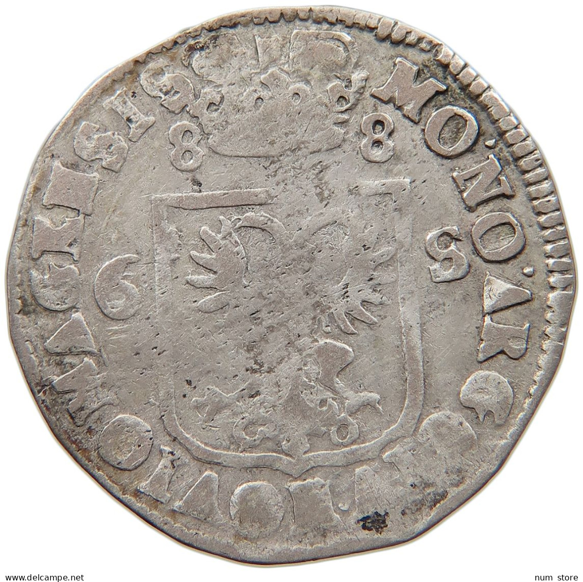 NETHERLANDS NIJMEGEN 6 STUIVERS 1688  #MA 064817 - Provincial Coinage