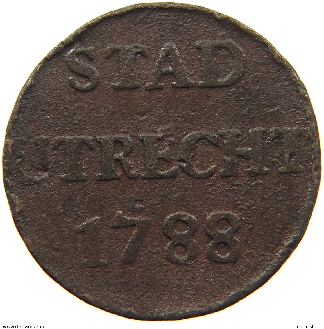 NETHERLANDS UTRECHT DUIT 1788  #MA 067808 - Monedas Provinciales