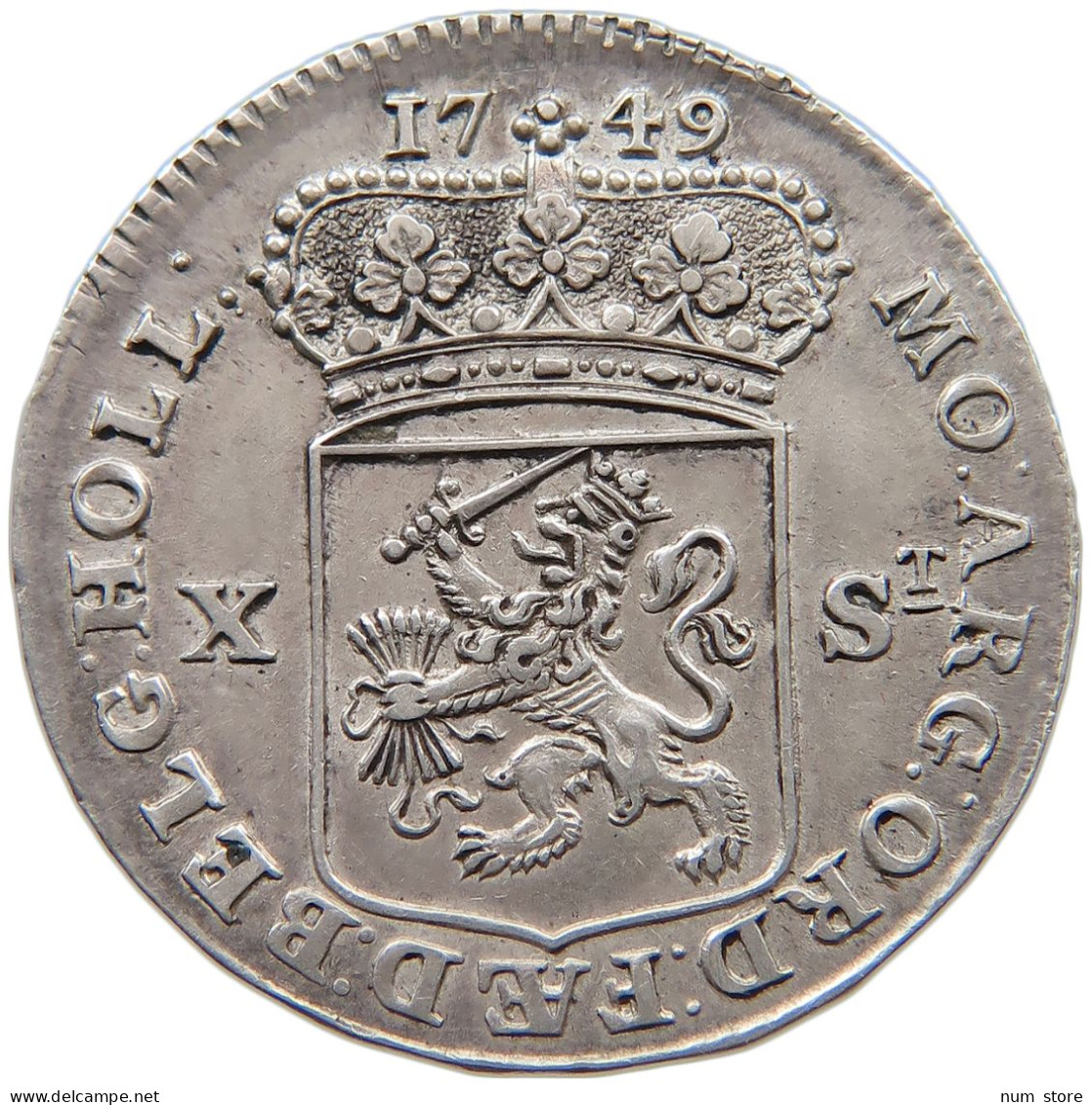 NETHERLANDS HOLLAND GULDEN 1749  #MA 024289 - Provinciale Munten