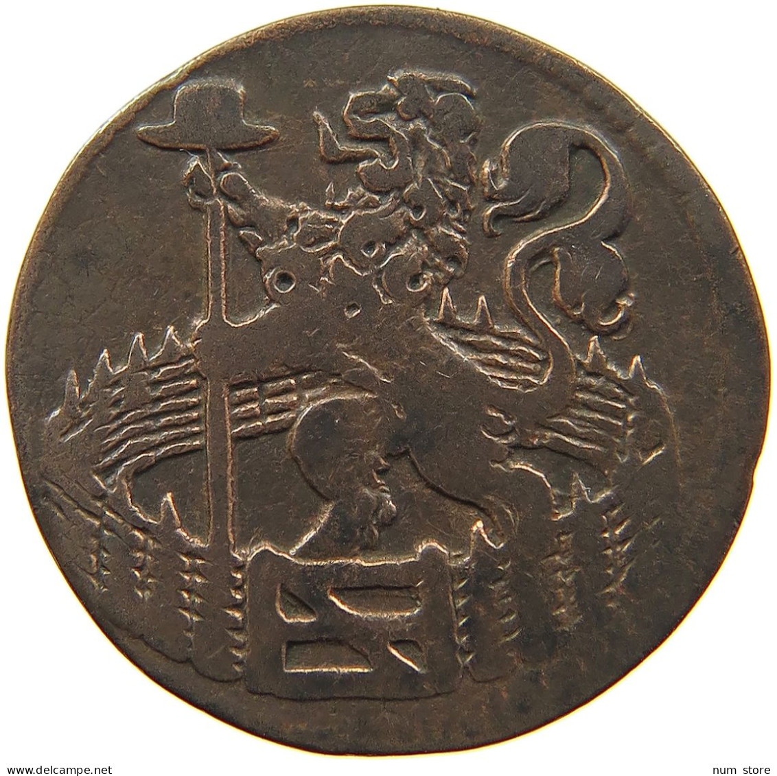 NETHERLANDS HOLLAND DUIT 1739  #MA 100981 - Provincial Coinage